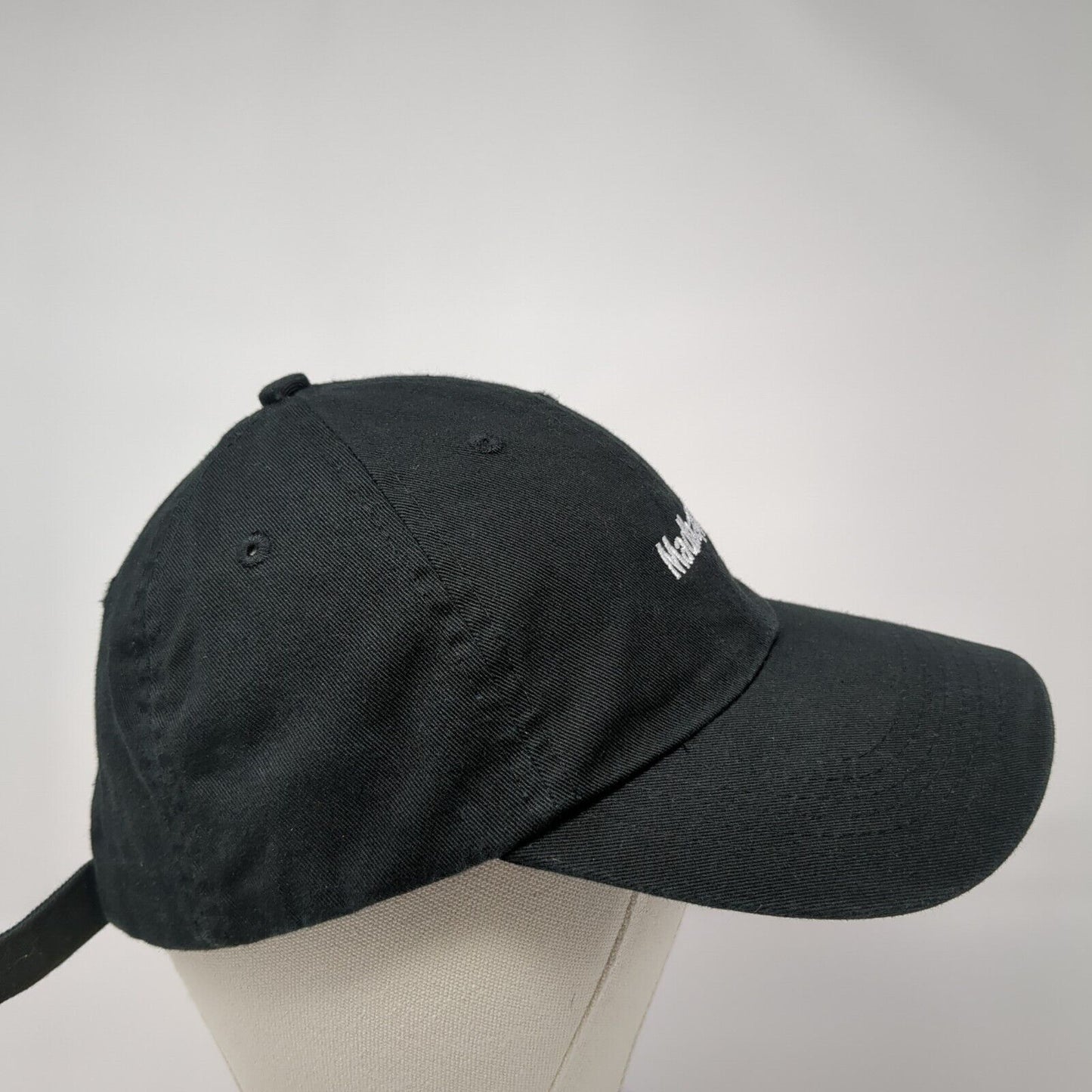Madhappy Slideback Hat Black One Size Adjustable Embroidered Vented Holes
