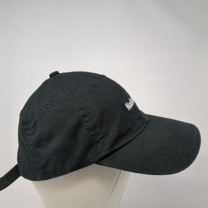 Madhappy Slideback Hat Black One Size Adjustable Embroidered Vented Holes
