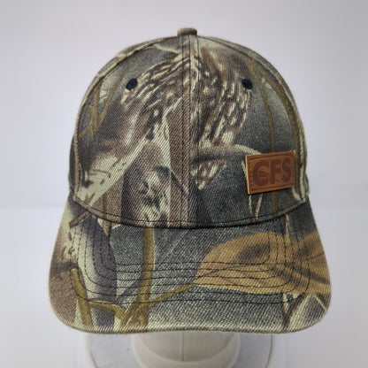 CFS Leather Patch Snapback Hat Camo One Size Adjustable Hunting Outdoor