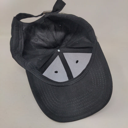 Unbranded Slideback Hat Black One Size Adjustable Vent Holes Blank