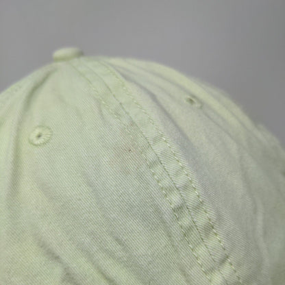 Unbranded Slideback Hat Green OSFM Adjustable 6 Panel Vent Holes Blank