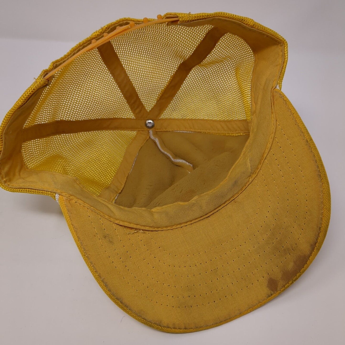 Alaskans For Independence Snapback Trucker Hat Yellow One Size Mesh Back Rope