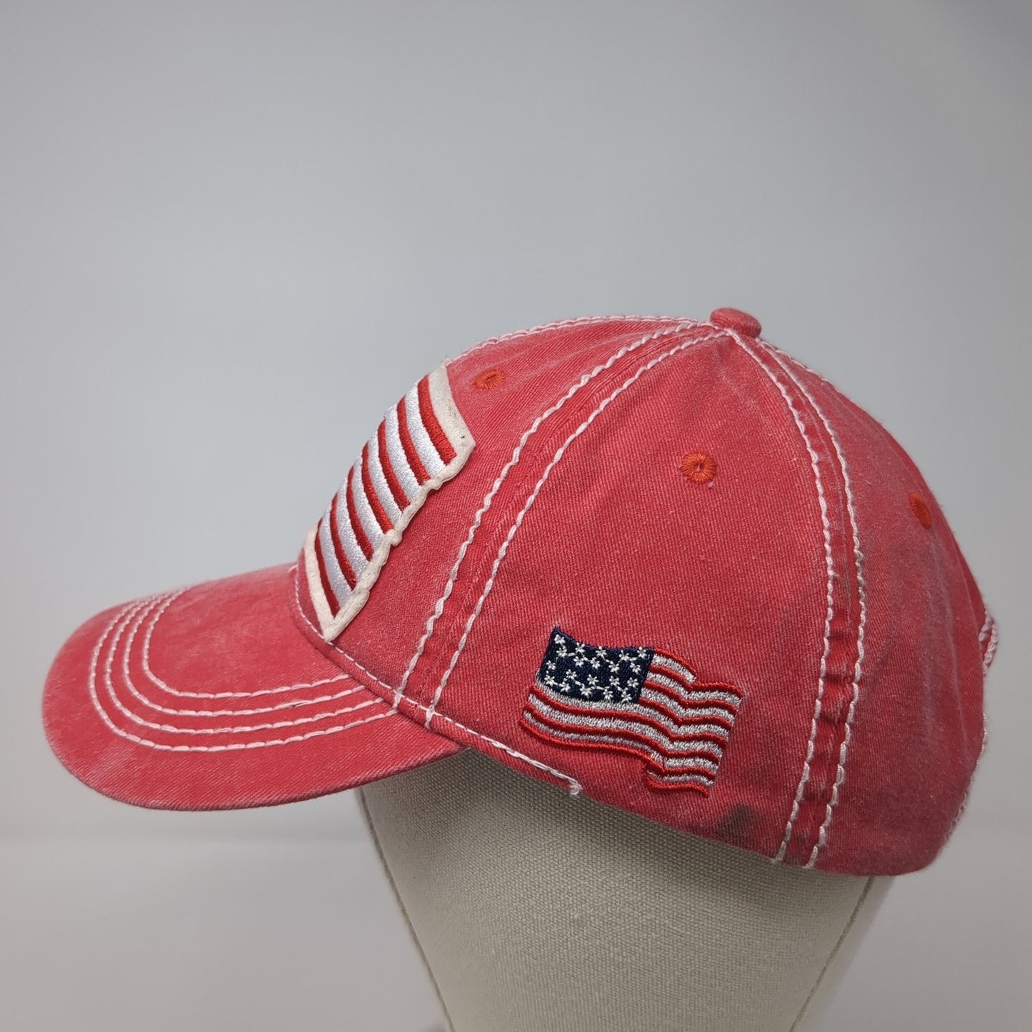 USA Flag All American Girl Baseball Cap Red OS Adjustable Patriotic Wild Wear