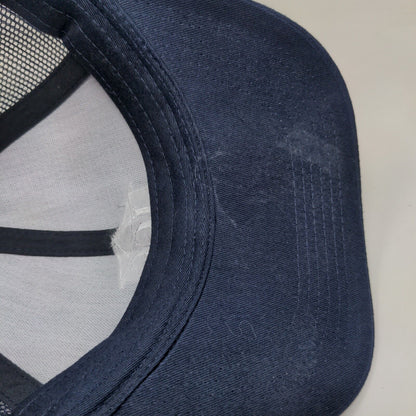 ICG Strapback Mesh Back Trucker Hat Blue One Size Port Authority