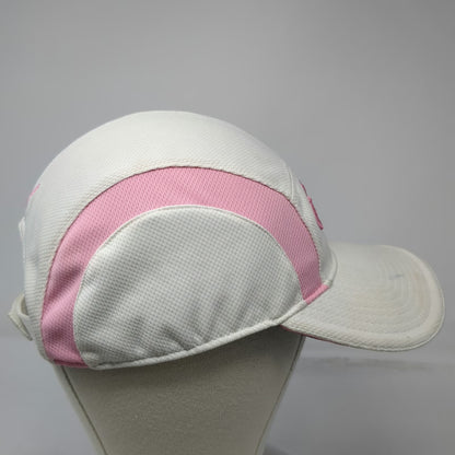 Callaway 5 Panel White One Size Strapback Golf Hat Mesh Side Panels Logo Cap