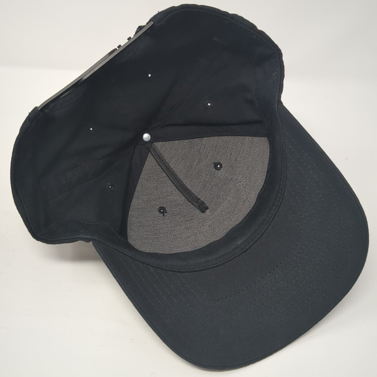Pro Logo Patch Snapback Hat Black One Size Adjustable Solid Outdoor