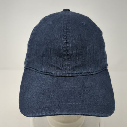Unbranded Slideback Hat Blue One Size Adjustable Vented Holes 6 Panel Blank