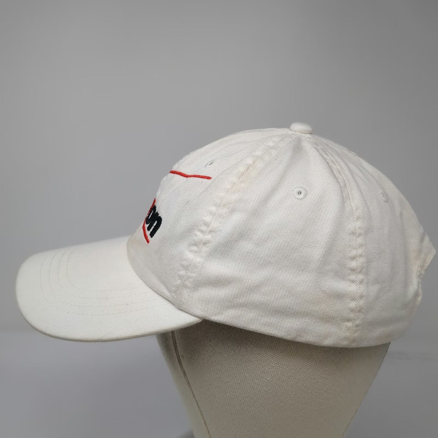 Helinger Verizon FiOS Baseball Cap White One Size 1-888-GET-FIOS Strapback Hat