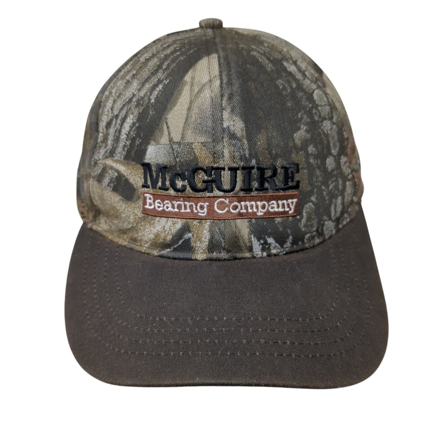 McGuire Bearing Company Slideback Hat Camouflage OSFA Adjustable Embroidered