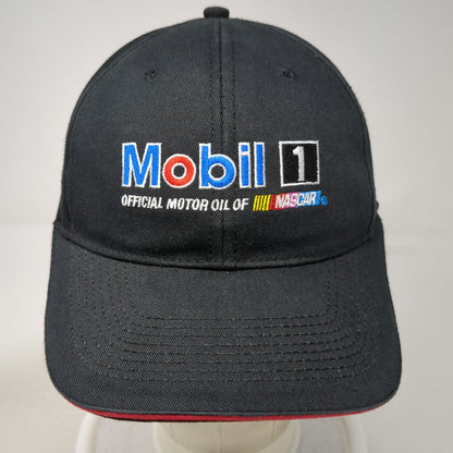 Chase Authentics Mobil 1 NASCAR Pegasus 5 Panel Black Hat One Size Strapback
