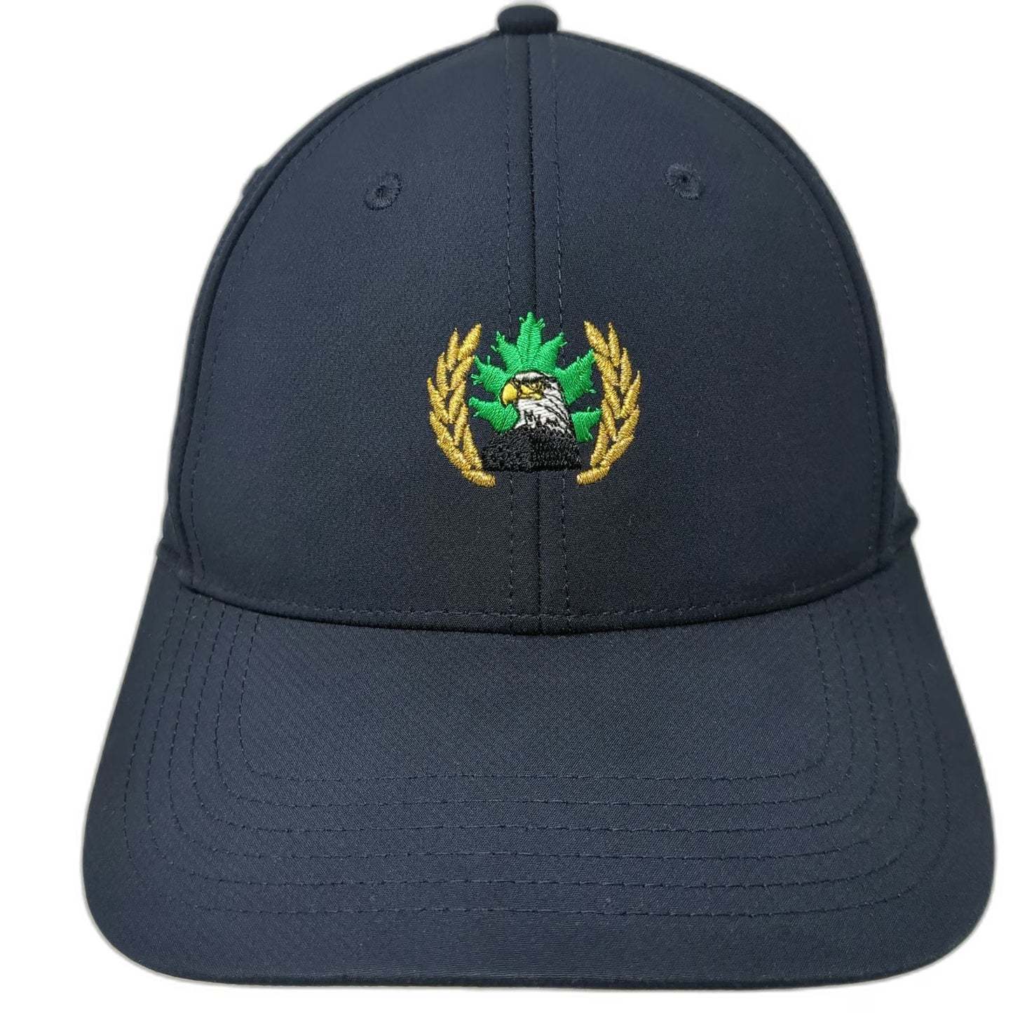 ahead Baseball Cap Blue One Size Adjustable Performance Hat Eagle Maple Leaf