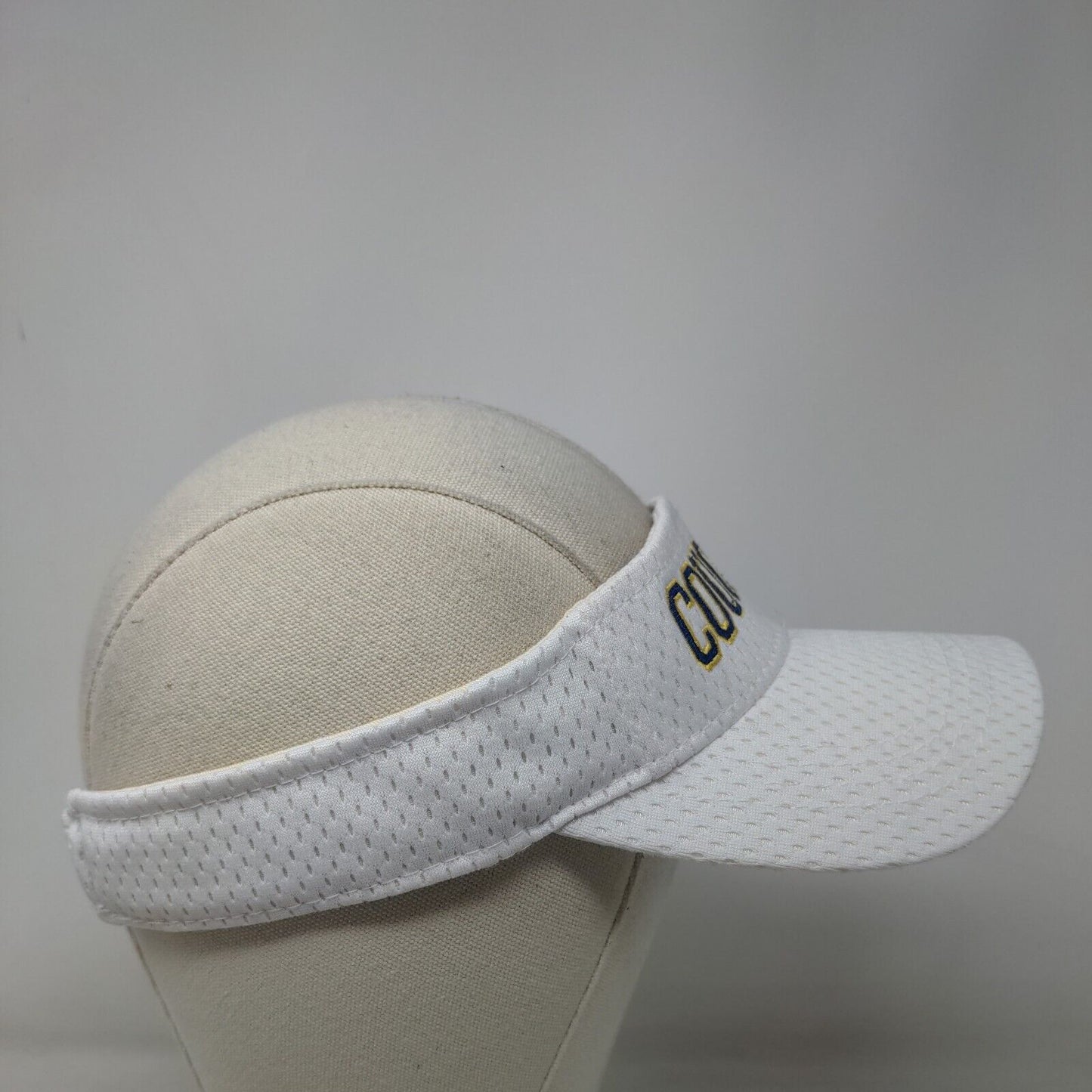 Magic Men's Sun Visor Cap Hat White OSFA Embroidered Cougars Logo 100% Polyester