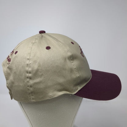 Otto Baseball Cap Beige Maroon One Size Owyhee Dam 75th Anniversary Oregon hat