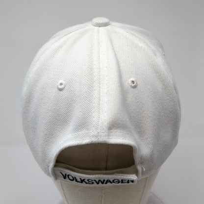 Volkswagen Strapback Hat White One Size Adjustable Embroidered Elite
