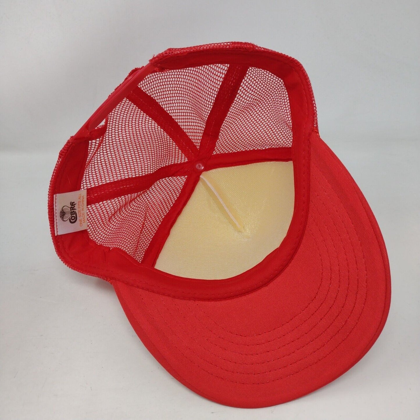 Tylor and The Train Robbers Snapback Trucker Hat Red OSFA Mesh Back Cobra
