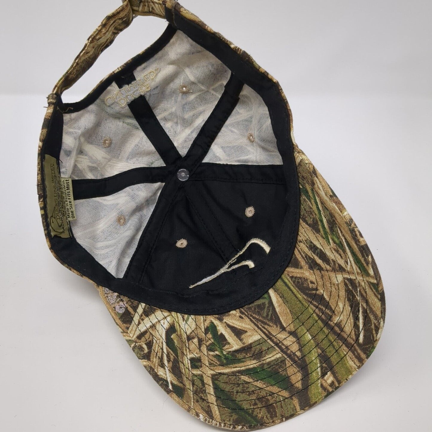 Ducks Unlimited Slideback Hat Camo One Size Hunting Outdoor Cap 6 Panel