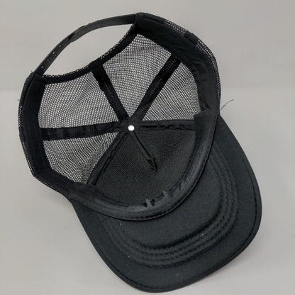 Wild Snapback Mesh Back Trucker Hat Black OSFA Tree Adjustable Solid