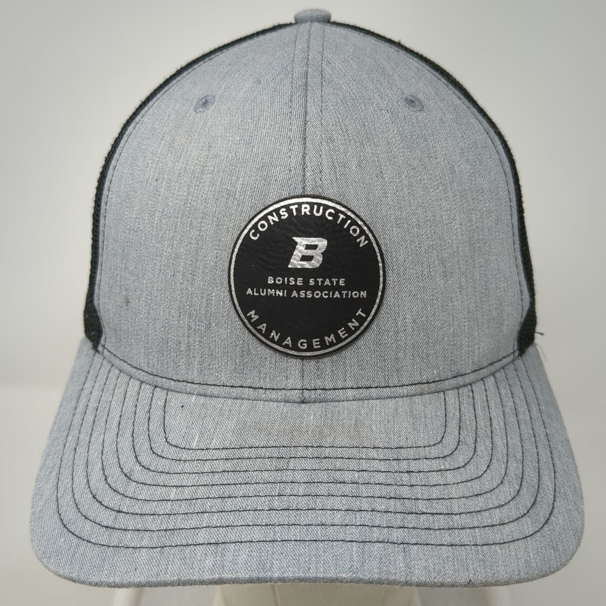 Richardson Gray Black One Size Trucker Hat Boise State Alumni Construction Mgmt