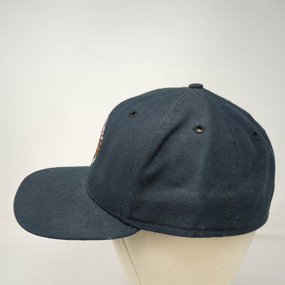 New Era Cap Blue 7 1/4 Wool Fitted Optimist All-Star Football Hat Vintage