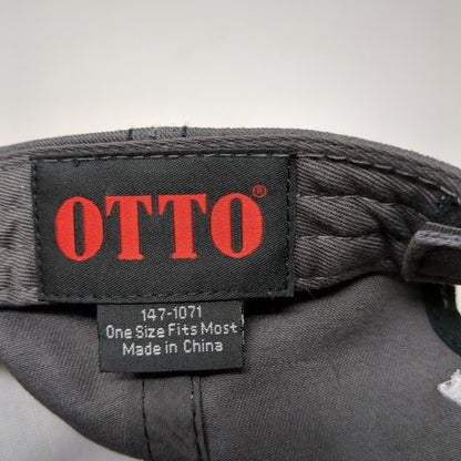 Idaho Materials & Construction Strapback Hat Gray OS Adjustable Embroidered Otto