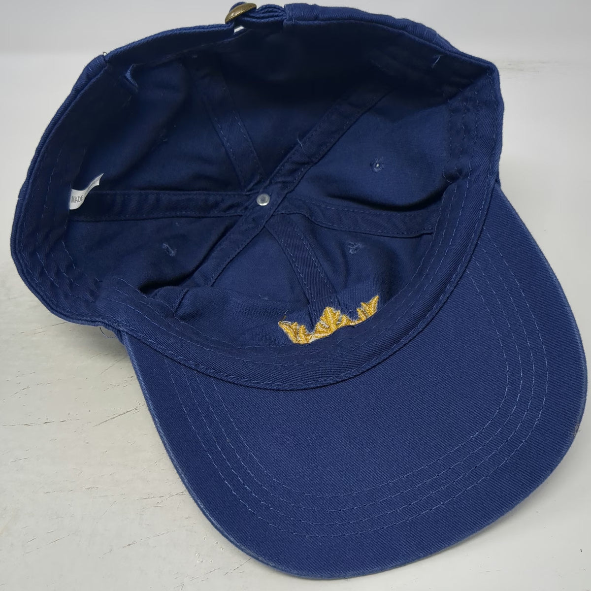 Ama Waterways Gold Crown Baseball Cap Blue One Size Cruise Line Embroidered Hat