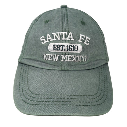 Santa Fer Est. 1610 New Mexico Baseball Cap Green OS Adjustable Crazy Apparel
