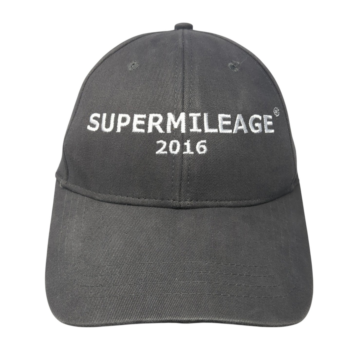 Supermileage 2016 Strapback Hat Gray One Size Embroidered Cap America