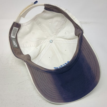 Nike Baseball Cap White Strapback Embroidered Logo Hat Cotton Curved Vintage