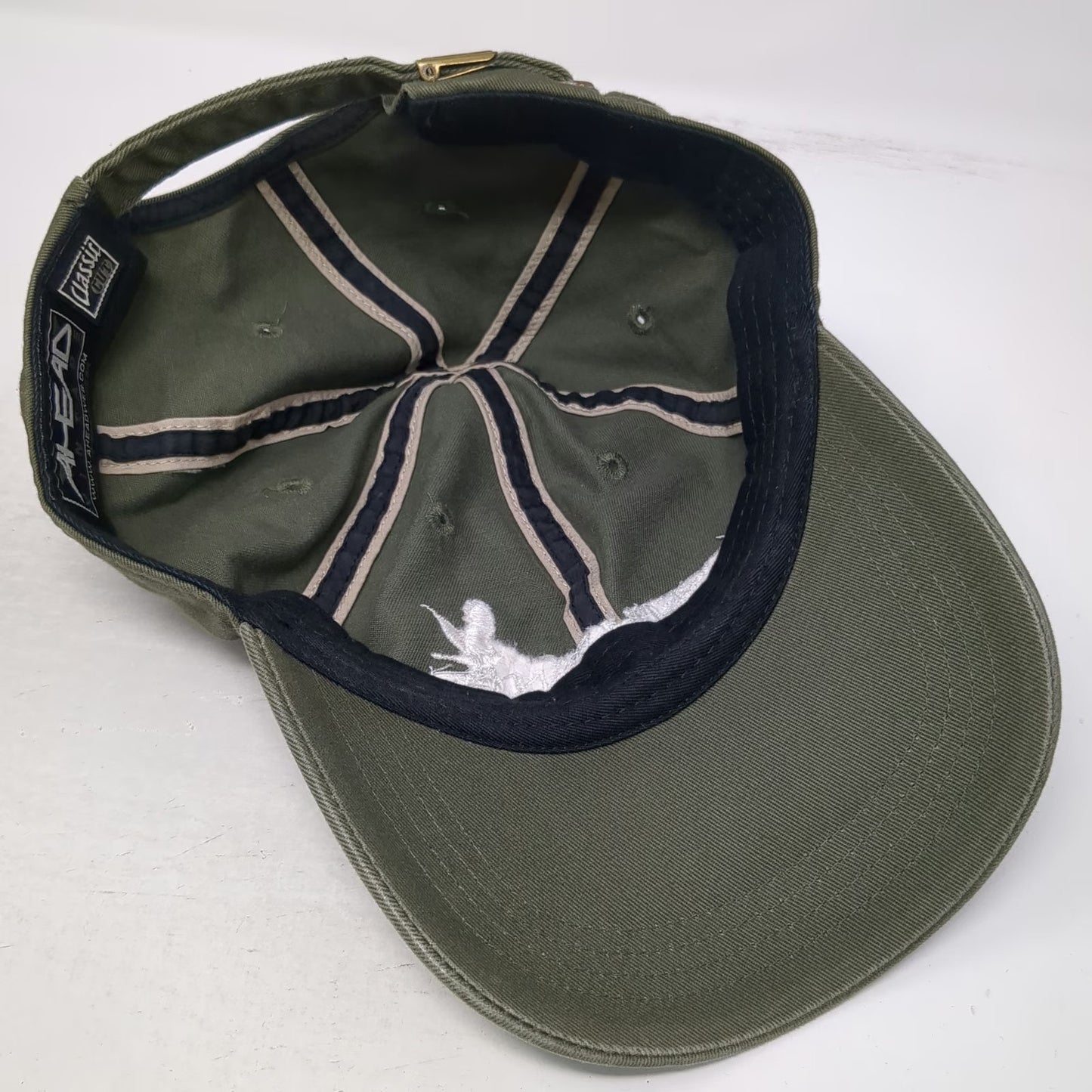 Ahead Baseball Cap Green One Size Photo Safaris Eagle Embroidered Slideback Hat