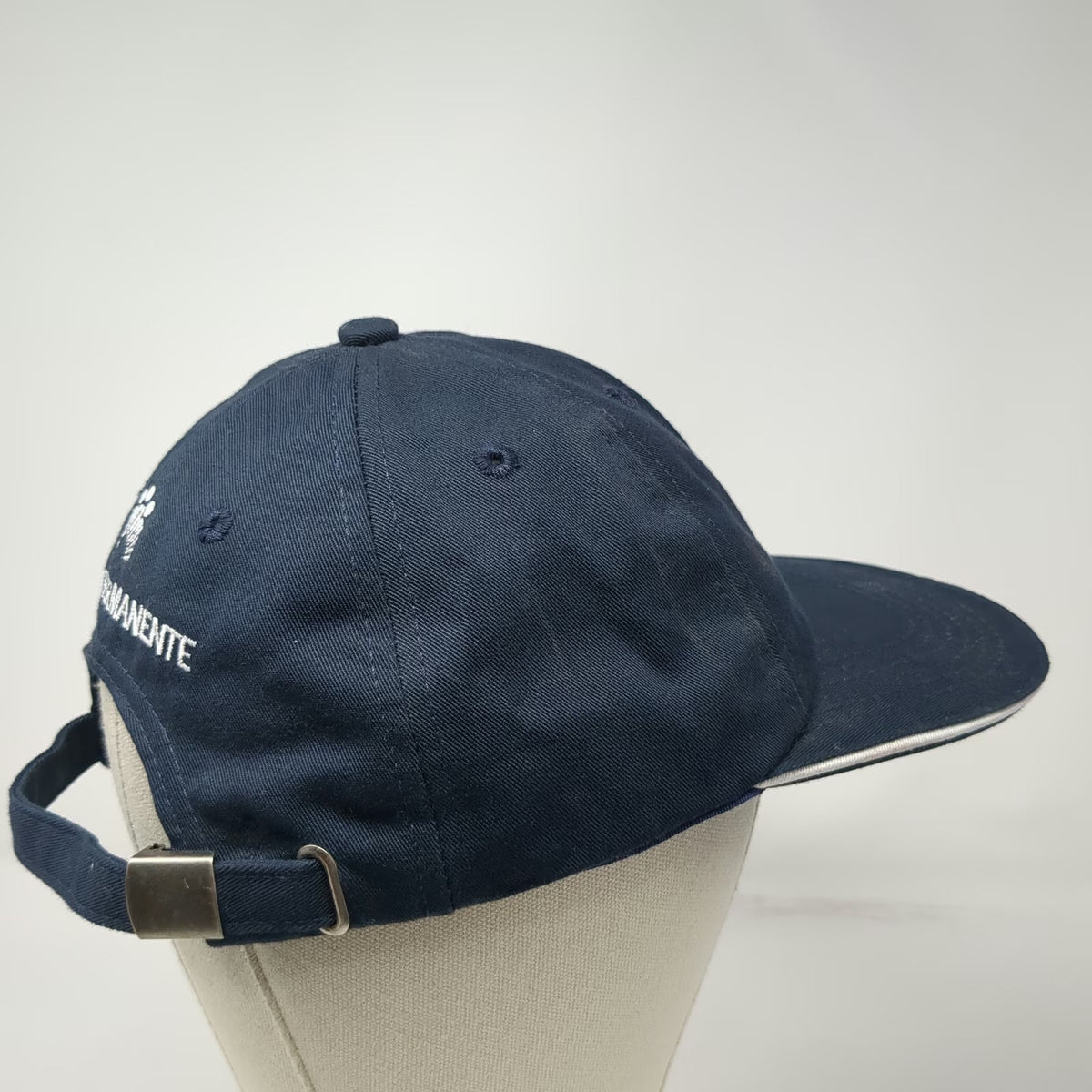 K-Products Blue Baseball Cap One Size Kaiser Permanente Logo White Trim Hat
