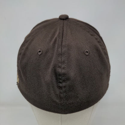Volcom Fitted Hat Brown S-M Embroidered Flexfit 6 Panel Yupoong