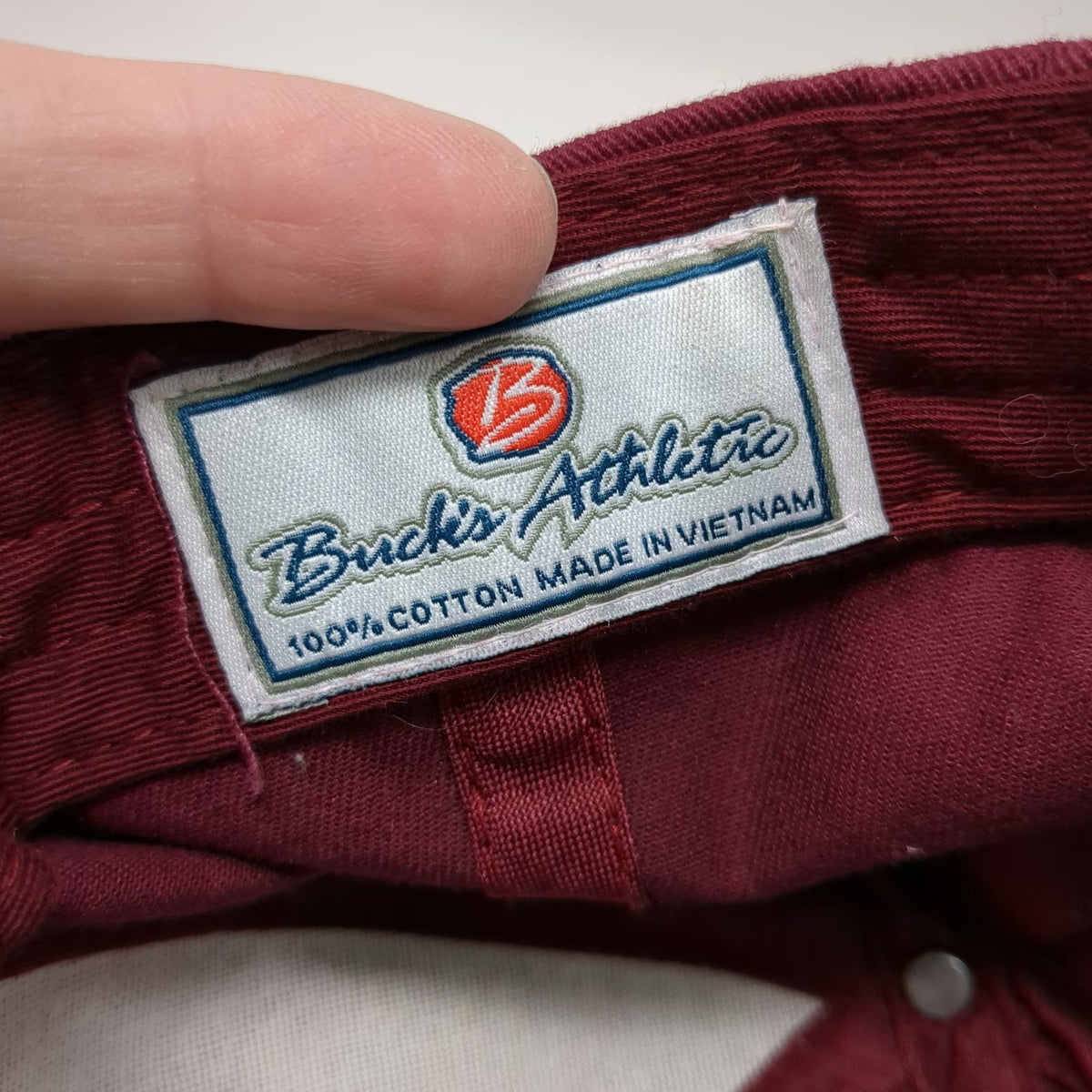 Buck's Athletic Red Baseball Cap One Size Farm Bureau Ins Idaho Strapback Hat