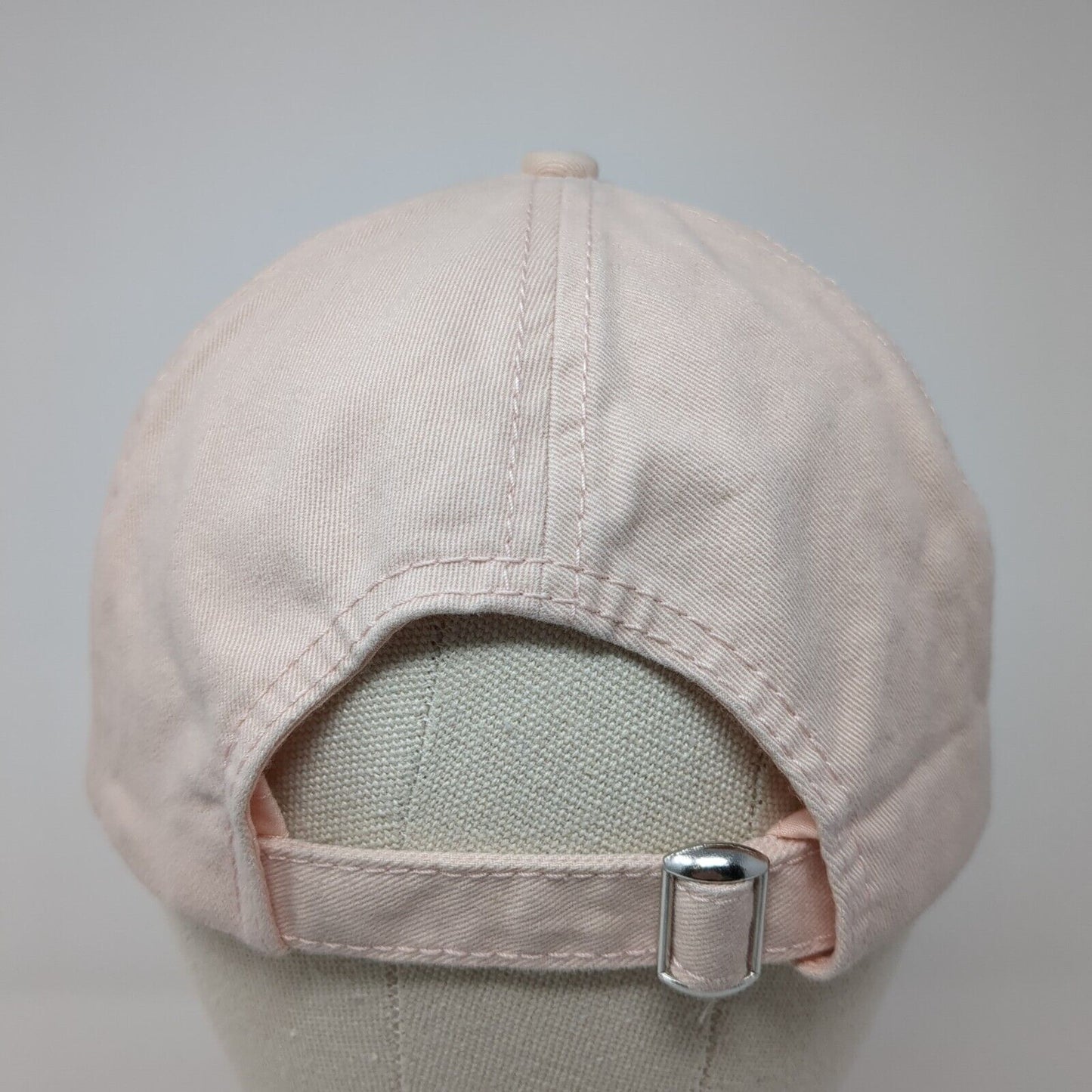 Unbranded Slideback Hat Pink One Size Adjustable Embroidered Logo