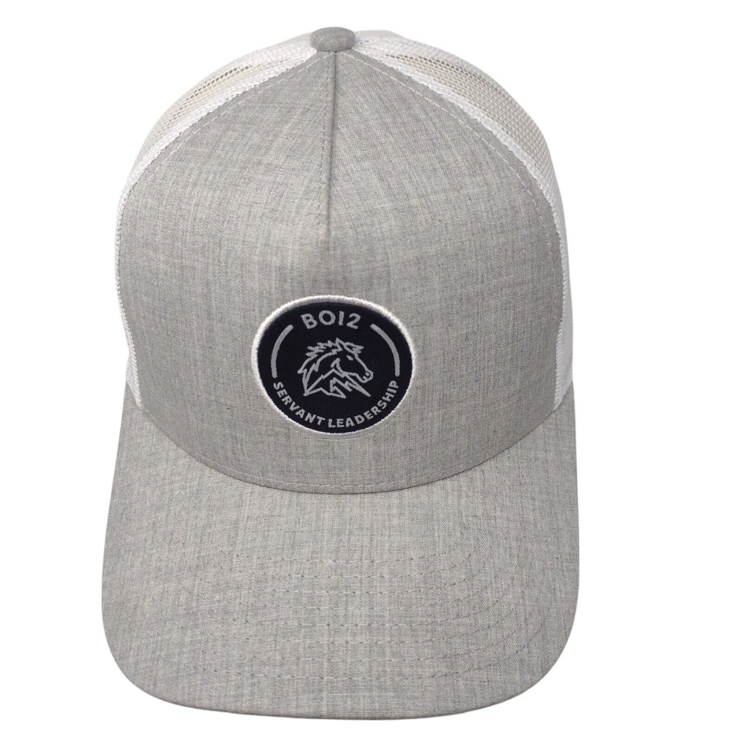B012 Servant Leadership Snapback Mesh Back Trucker Hat Gray OSFA