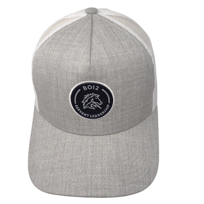 B012 Servant Leadership Snapback Mesh Back Trucker Hat Gray OSFA