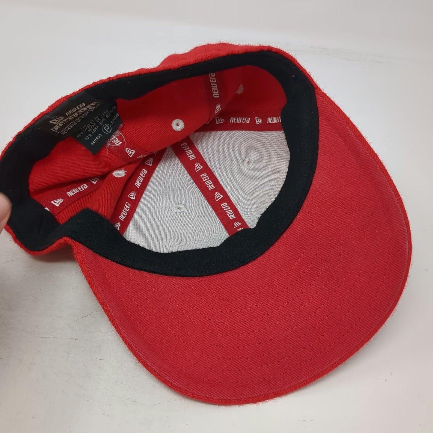 Arkansas Razorbacks NCAA New Era Red Hat 6 3/4 Wool Blend Running Hog Logo Fit