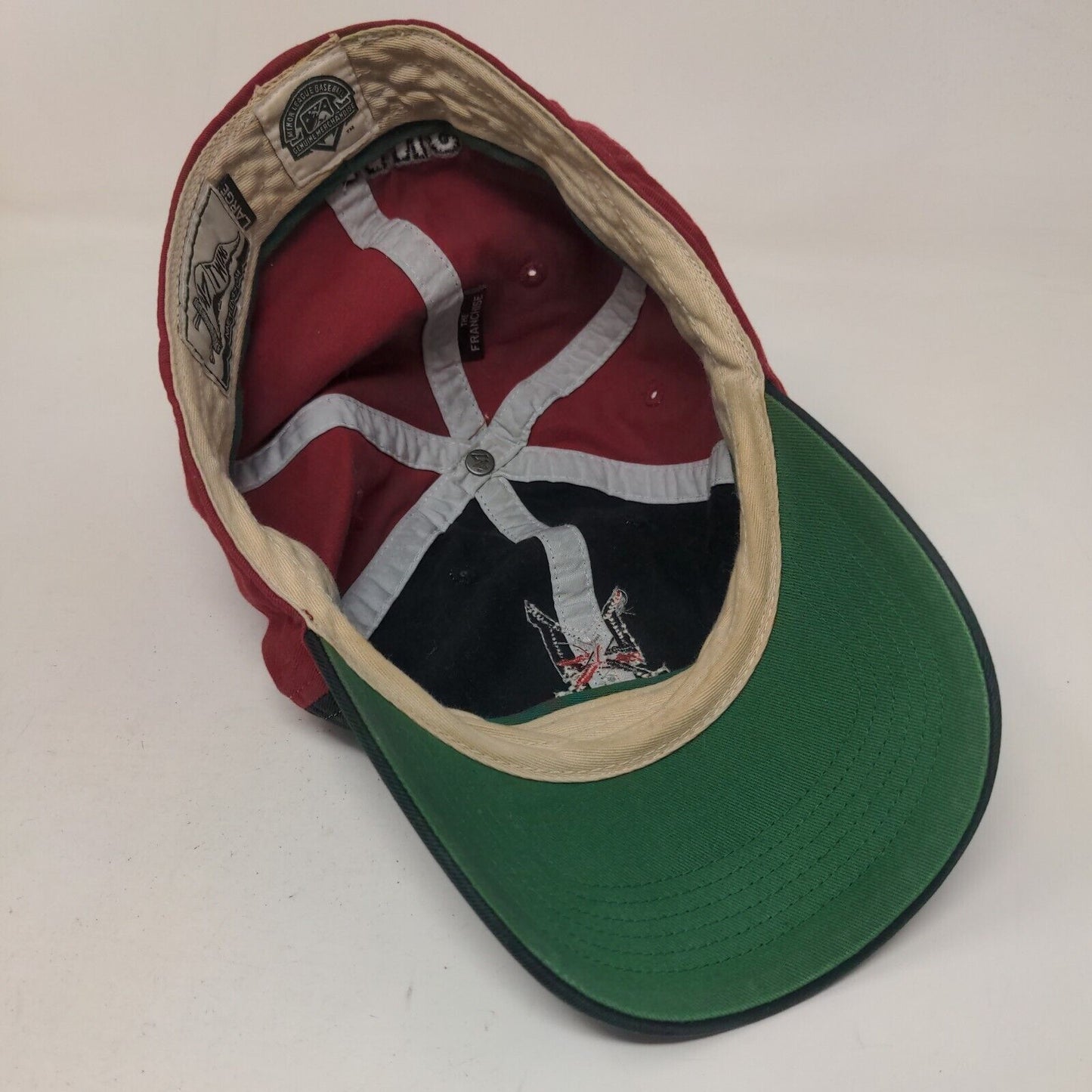 '47 Twins Indianapolis Indians Fitted Hat Black Red Size L Embroidered Logo