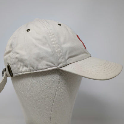 GAP Baseball Cap Beige M Strapback Embroidered G Logo Adjustable Cotton Hat