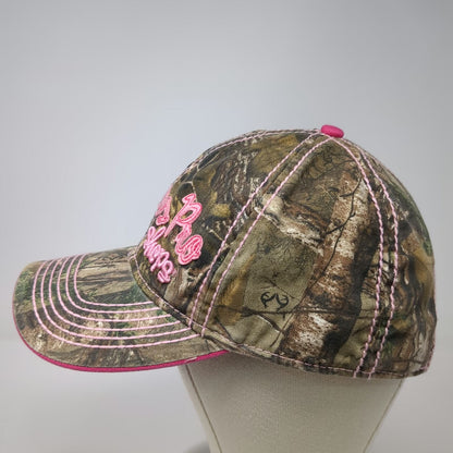 Bass Pro Shops Baseball Cap Brown Pink Green One Size Realtree Camo Embroidered