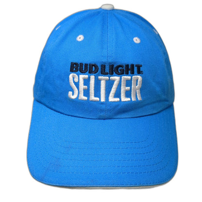 Bud Light Seltzer Snapback Hat Blue One Size Sandwich Bill Embroidered Logo