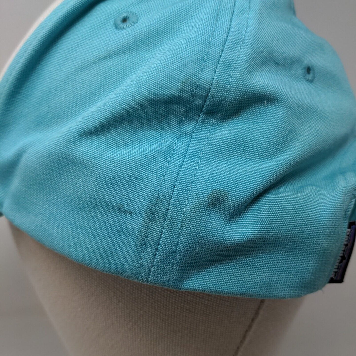 Patagonia Snapback Hat Blue One Size Adjustable Embroidered Logo Vented Holes