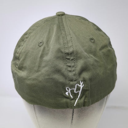 Planet Surf Baseball Cap Green One Size North Shore Hawaii Cotton Stretch Hat