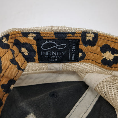 Shady Beach Trucker Hat Multicolor OS Adjustable Mesh Back Leopard Infinity