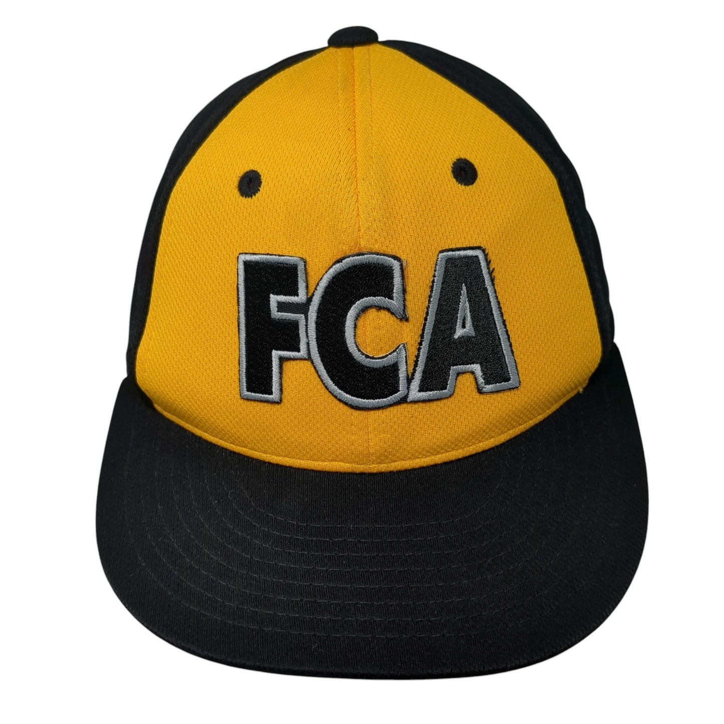 FCA Fitted Hat Multi XS Embroidered Colorblock Pacific Headwear 6 Panel