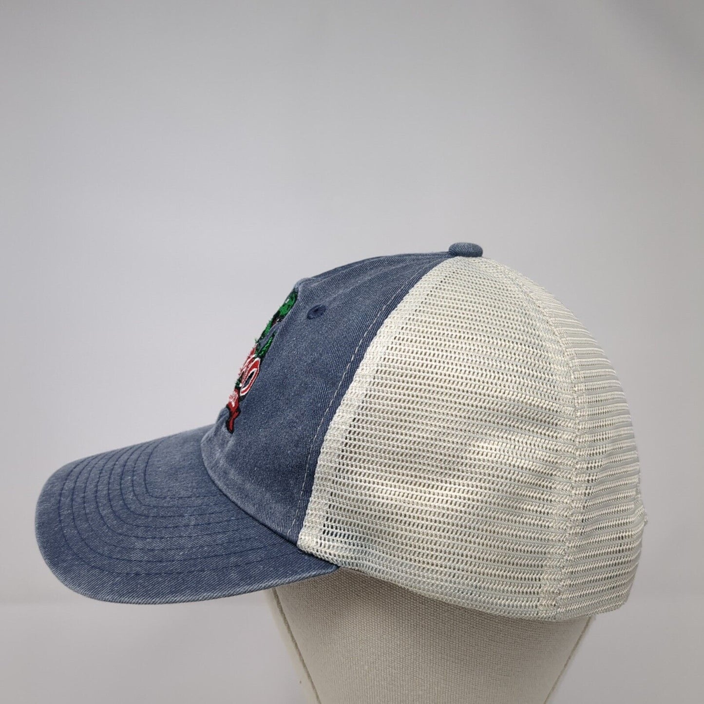 Dino Stroll Snapback Mesh Back Trucker Hat Blue One Size Sportsman