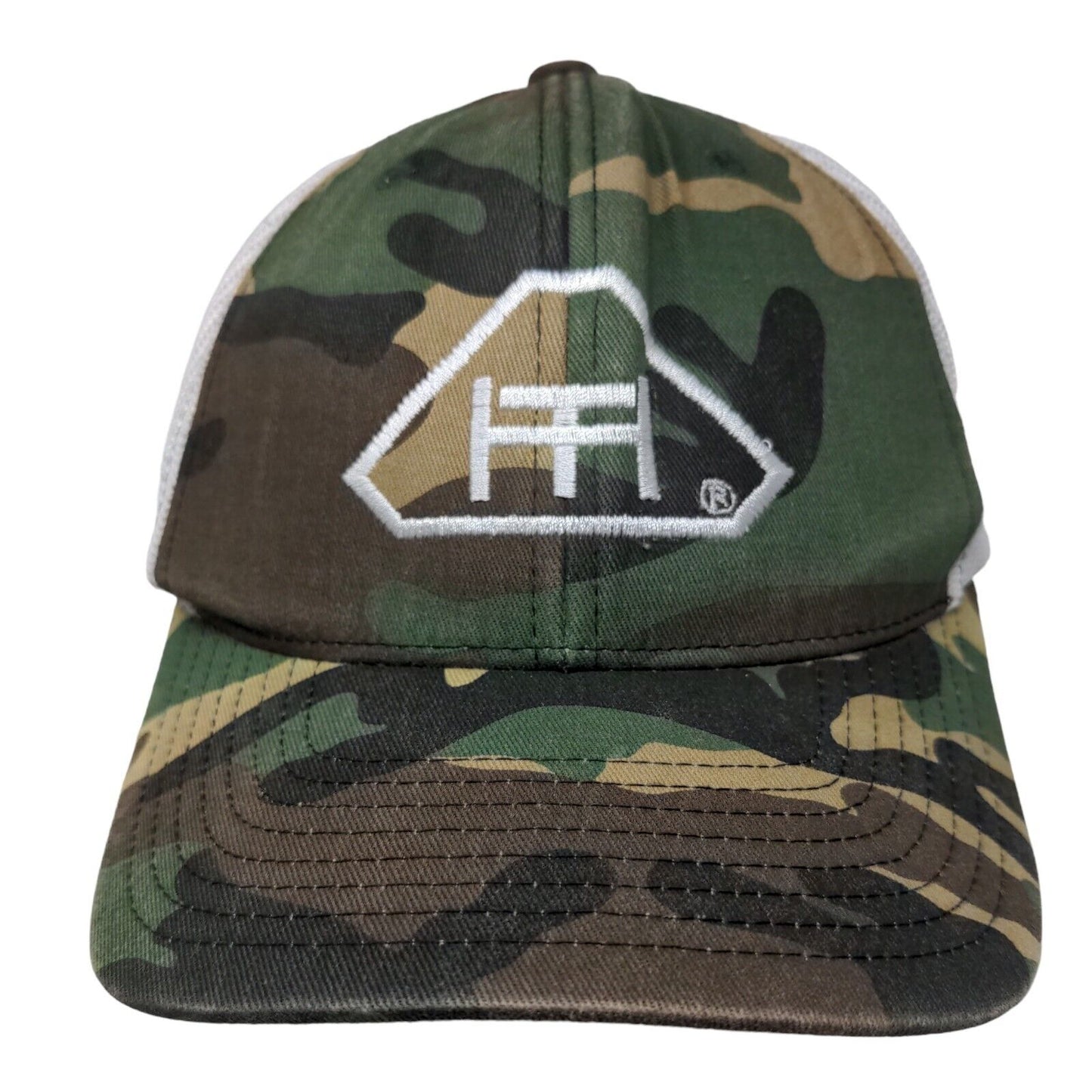 Richardson Snapback Trucker Hat Camouflage One Size Adjustable Mesh Back