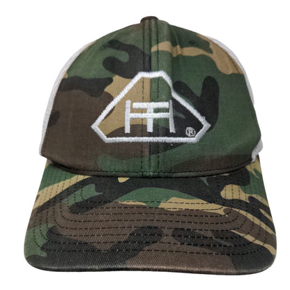 Richardson Snapback Trucker Hat Camouflage One Size Adjustable Mesh Back