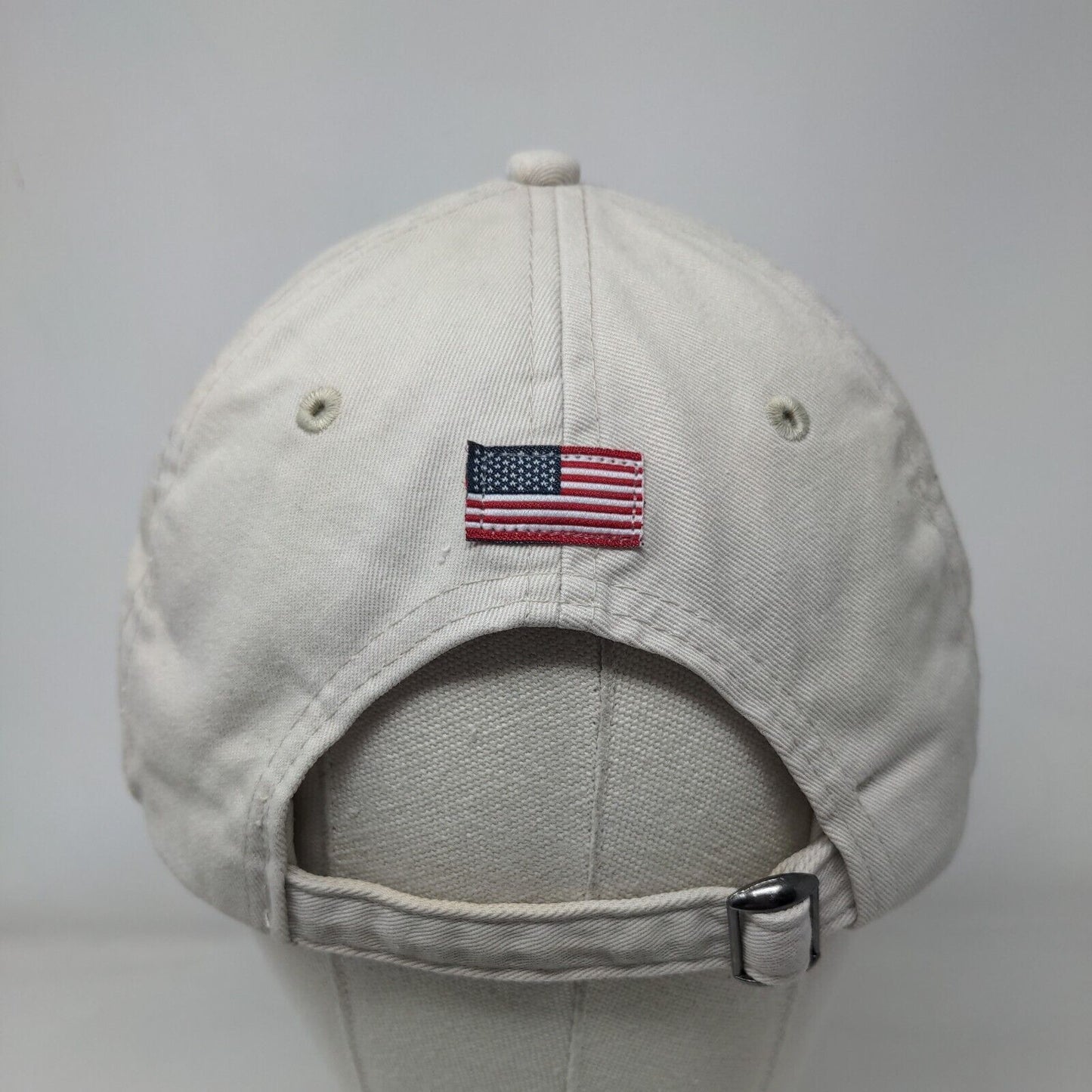 Golf Slideback Hat Tan One Size Adjustable Embroidered 6 Panel Pukka