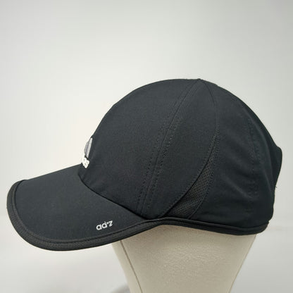 Adidas Baseball Cap Black One Size Climalite Performance Strapback Running Hat