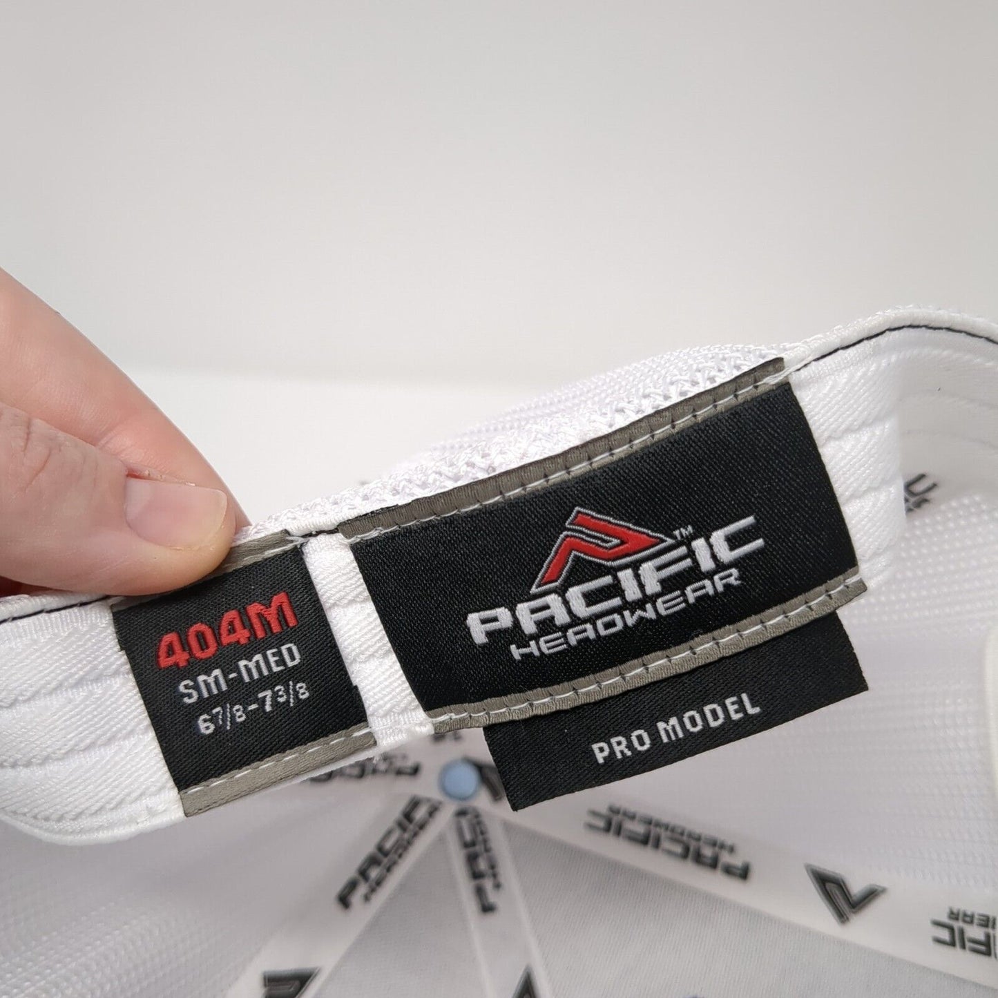 Pacific Headwear Fitted Trucker Hat Blue 6 7/8-7 3/8 Flexfit Logo